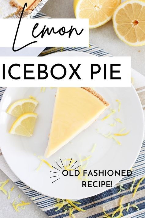 Whip up this delicious 🍋 Old Fashioned Lemon Icebox Pie with our fun Little House Living recipe! The perfect treat for a family gathering or just because! 😋 Follow our step-by-step guide and impress your friends and family with this easy-to-make, mouthwatering dessert. 🍰 Easy Lemon Icebox Pie, Lemon Icebox Pie, Frugal Meal Planning, Frugal Food, Icebox Pie, Gingersnap Crust, Cheese Crust, Make Ahead Desserts, Lemon Filling