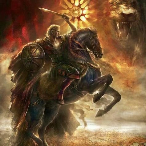 Aleksandar Makedonski Alexander The Great Statue, Alexander The Great Quotes, Ancient Macedonia, Greek Warrior, Warrior King, Ancient Warfare, The Great, Great Paintings, Alexander The Great