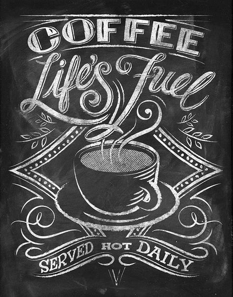 Chalkboard Quotes for Coffee Lovers on Behance Coffee Chalkboard, Blackboard Art, Kitchen Chalkboard, 3 Canvas Art, Chalkboard Lettering, Wall Inspiration, Chalk Lettering, Chalkboard Designs, Chalkboard Wall