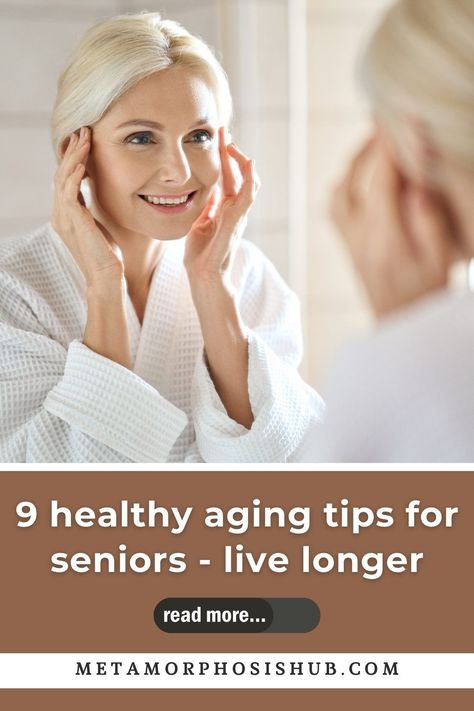 The journey of aging requires the adoption of healthy aging tips for seniors. Without a conscious effort to make lifestyle changes, aging can become a minefield of aches, pain, disease and discomfort! #SeniorWellnessTips #LongevitySecrets #AgingGracefullyAdvice #ElderlyHealthStrategies #SeniorFitnessRoutines #HealthyLifestyleSeniors #WellBeingOlderAdults Elderly Health, Preventive Healthcare, Beauty Tips And Tricks, Senior Health, Lifestyle Habits, Positive Lifestyle, Look Older, Physical Wellness, Healthy Aging