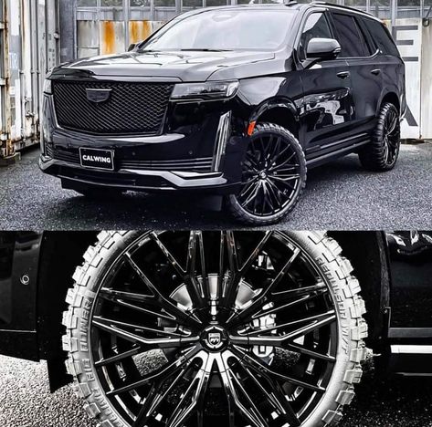 Wrapped Escalade, Black Trucks, Cadillac Records, Truck Lift Kits, Mercedes Jeep, Cadillac Car, Best Suv Cars, Custom Lifted Trucks, Volkswagen Atlas