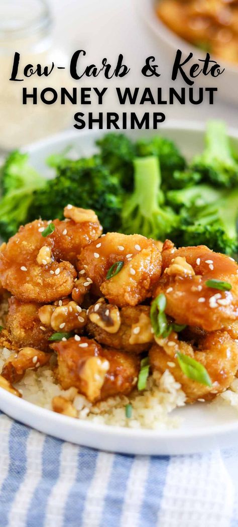 This easy homemade honey walnut shrimp recipe is a copy cat from your favorite restaurant Panda Express. Not only is it a copy cat, we made it gluten free, keto friendly, and a healthier version. panda express honey walnut shrimp | panda express copycat Walnut Shrimp Panda Express, Honey Walnut Shrimp Recipe Panda Express, Panda Express Honey Walnut Shrimp, Walnut Shrimp Recipe, Panda Express Copycat, Keto Shrimp Recipes, Walnut Shrimp, Honey Walnut, Honey Walnut Shrimp