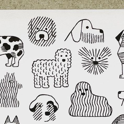 Jochen Gerner on Instagram: "Chiens @editionsb42" Reference Images For Drawing, Minimal Dog Illustration, Cute Doodle Animals, Dog Graphic Design Illustration, Dog Doodle Tattoo, Labrador Drawing, Pet Store Display, Dog Doodles, Cute Dog Illustration