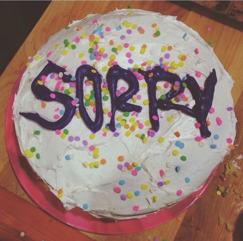 Just Sorry Sorry Cake, Food Captions, Perfect Cake, Wedding Invitation Cards, Invitation Cards, Wedding Invitation, Wedding Invitations, Birthday Cake, Cake