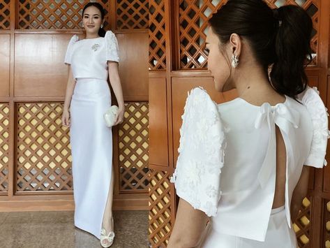 Modern filipiniana top