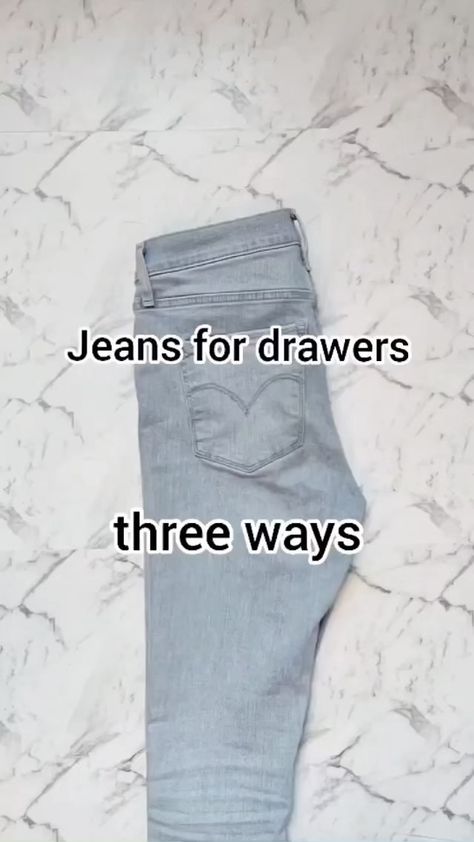 MetDaan on Instagram: “Learn how to fold your jeans in three different ways! @effectivespaces” Jeans Folding, How To Fold Jeans, How To Fold Pants, Folding Jeans, Diy Organizer, Crate Ideas, Packing Hacks Clothes, Milk Crate, How To Fold Towels