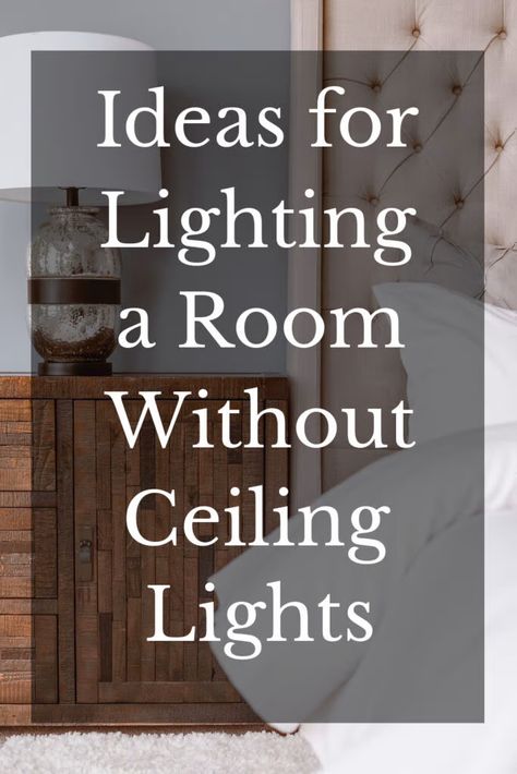 Faux Ceiling Light, Light For Small Bedroom, Bedroom Lighting Small Room, Manufactured Home Lighting, Fake Ceiling Light, Wireless Living Room Lighting, Rooms With No Light Fixtures, Bedroom Lighting Apartment, Stick On Lighting