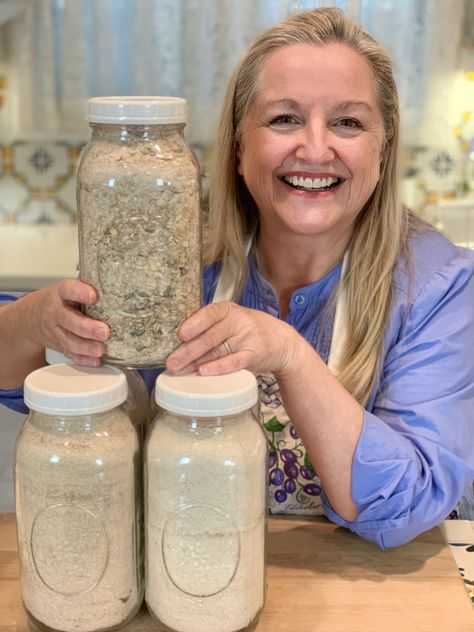 Hi Sweet Friends, Today, I am sharing How to Make 5 Healthy Make Ahead COOKIE Mixes that are all Shelf Stable Pantry Staples for making Healthy Baking Recipes. Love, Mary Essen, Homemade Cake Mixes, Baking Mix Recipes, Cookie Mixes, Homemade Dry Mixes, Oatmeal Raisin Cookies Chewy, Homemade Pantry, Mason Jar Meals, Cutout Sugar Cookies