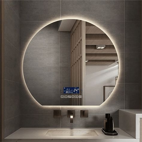 Smart LED Vanity Mirror with Bluetooth & Anti-Fog Technology. Our Smart LED Vanity Mirror is not just a mirror; it's a centerpiece of modern technology. https://leisureera.store/smart-led-vanity-mirror-with-bluetooth-anti-fog-technology/ Smart Mirror Bathroom, Fancy Mirrors, Led Vanity Mirror, Bathroom Decor Luxury, Smart Mirror, Mirror Bathroom, Decor Luxury, Led Vanity, House Bathroom