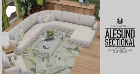 Alesund - Modular Sectional and Chaise Seating | Peacemaker_ic Sectional Sims 4 Cc, Sims 4 Round Couch, Sims 4 Cc Round Sofa, Sims 4 Sectional Couch Cc, Sims 4 Cc Sofa Patreon, Sims 4 Couch, Round Couch, Big Couch, Long Couch