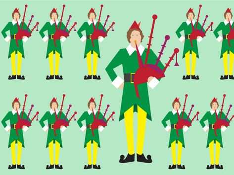 On the eleventh day of christmas my true love gave to me... 11 Pipers Piping, Pipers Piping, Five Golden Rings, My True Love, Golden Rings, Twelve Days Of Christmas, Saint Charles, Silver Spring, 12 Days Of Christmas