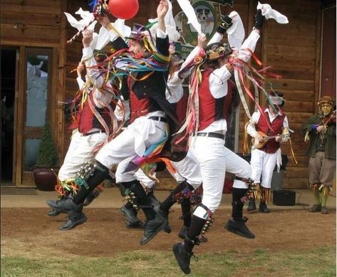 Sustainability Moodboard, British Folklore, English Culture, Morris Dancers, Morris Dancing, British Things, Dancer Costume, Marin County, Old Farm Houses