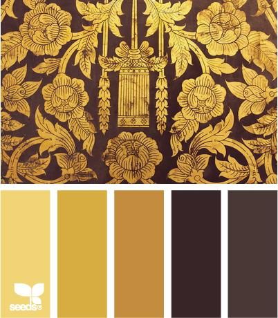 gilt tones Brown Gold Colour Palette, Brown Contrast Colour, Brown Bedroom Colors, Royal Colors Palette, Seeds Color, Gold Color Palettes, Gold Palette, Color Schemes Colour Palettes, Royal Colors