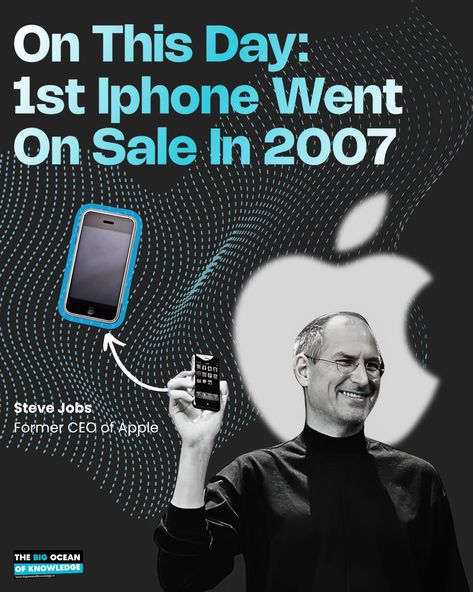 The groundbreaking iPhone by Apple was initially made available to the general public on June 29, 2007, which was a momentous occasion in the development of mobile technology. Steve Jobs, the late co-founder of Apple, launched the first iPhone, sometimes referred to as the iPhone 2G or iPhone 1. This happened in January of 2007. "Magical product that is literally five years ahead of any other mobile phone," was how Jobs characterized the gadget. On June 29, 2007, Apple retail outlets around... Iphone 2g, First Iphone, Iphone 1, Mobile Technology, Retail Outlet, Co Founder, Steve Jobs, Product Launch, Technology