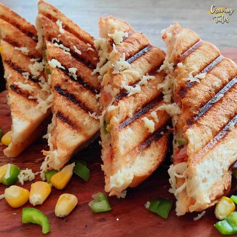 Veg Grilled Mayo sandwich made with mixed vegetables, mayo, and cheese. Quick and easy sandwich recipes that make a great choice for breakfast or evening snacks for kids.  #sandwich #recipes #vegsandwich #quicksnacks #kidsrecipes #grilledsandwiches Veg Mayonnaise Sandwich, Veg Sandwich Recipes, Mayonnaise Sandwich Recipe, Evening Snacks For Kids, Vegetable Sandwich Recipes, Quick Sandwich, Sandwich Recipes Indian, Recipe Sandwich, Mayonnaise Sandwich