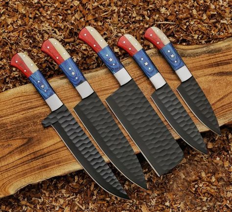 Snake Wood, Kitchen Knives Handmade, Handmade Chef Knife, Damascus Kitchen Knives, Damascus Chef Knives, Kitchen Knife Set, Chef Knives, D2 Steel, Steel Gifts