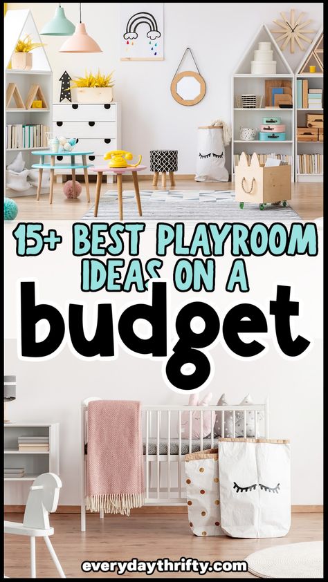 Play Area Inspiration, Childs Playroom Ideas, Kids Play Room Painting Ideas, Main Floor Playroom Ideas, Indoor Play Areas Diy, Grandchildren Playroom Ideas, Small Play Room For Kids At Home, Front Playroom Ideas, Basement Toddler Play Area