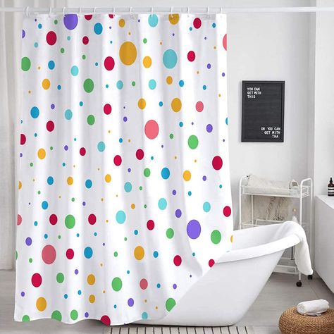 PRICES MAY VARY. SIZE - 47X64 inches, 60X72 inches, 72X72 inches, 72X75 inches, 72X84 inches. MATERIAL: Polyester fabric with waterproof,environmental and harmless for your health,easy Care machine washable. Added thickness for better draping in shower. USE: Our shower curtain easily fits any standard size shower/tub and could work with straight or curved shower rods,can be used as a stand-alone curtain. Use it with or without a liner as preferred. ADVANTAGES: The shower curtain use of advanced