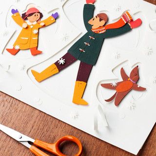 Paper Cut Illustration, Flower Making Tutorial, Cut Paper Illustration, Angels Christmas, 달력 디자인, Cut Out Art, Paper Cutout Art, Paper Collage Art, Illustration Portfolio