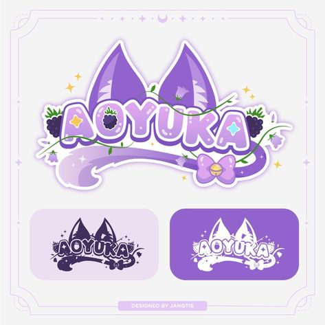 Looking for a unique and stylish VTuber logo? I can create a  for you that will make your channel stand out from the rest. Use the tag #vtuber to find more great VTuber content on . #Pastel #Kawaii #Cat_Vtuber #Making_Cute_Things V Tuber Logo, Vtuber Logo Design, Vtuber Logo Ideas, Purple Vtuber, Cat Vtuber, Logo With Flowers, Cute Pastel Background, Kawaii Purple, Pastel Cat