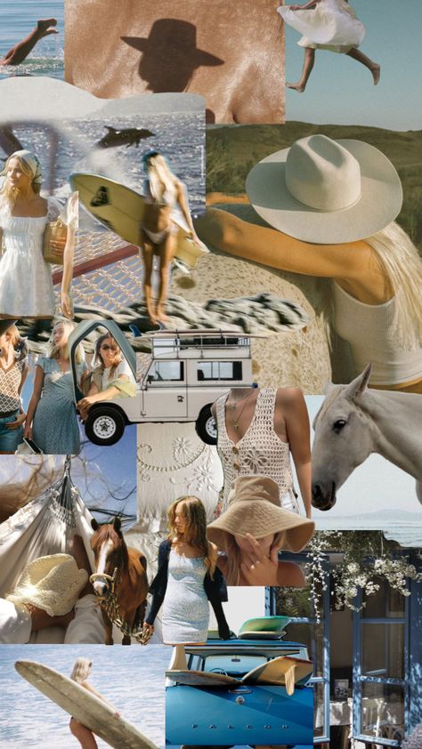 West Coast Cowgirl Aesthetic, Coastal Cowgirl Collage, Costal Cowboy Aesthetic, Coastal Cowboy Wedding, Surfs Up Cowgirl, Beachy Cowgirl Aesthetic, Coastal Cowboy Bachelorette, Coastal Cowgirl Aesthetic Wallpaper, Costal Cowgirl Aesthetic Outfits