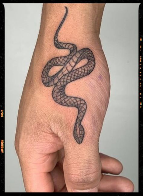 Men Tattoo Snake, Snake Tattoo Hand Man, Man Snake Tattoo, Snake Tatoo Man, Snake Hand Tattoo Men, Small Snake Tattoo Men, Mens Snake Tattoo, Hand Tattoo Snake, Hand Tattoos Snake