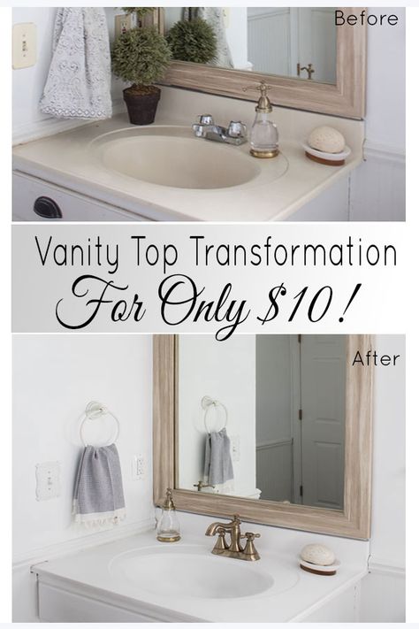 Transform Your Bathroom With Sink Paint - The Honeycomb Home Paint Sink, Sink Paint, Redo Bathroom, Bathroom Revamp, Door Shelf, Countertops Bathroom, Budget Bathroom Remodel, Walk In Shower Designs, Southern House