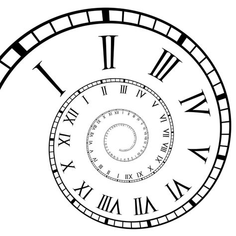 bigstock-Spiral-Roman-Numeral-Clock-Tim-15929093 Tattoo Infill Ideas, Roman Numeral Clock Face, Clock Tattoos, Compass Clock, Clock Stencils, Roman Clock, Clock Drawings, Compass Drawing, Roman Numeral Clock