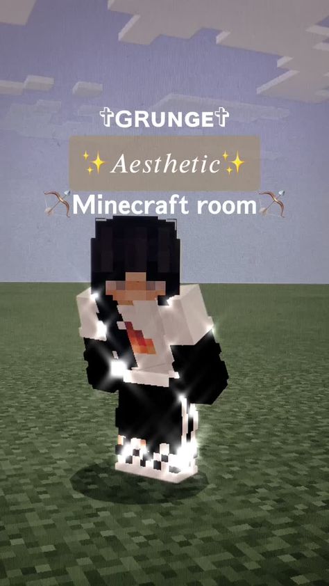 ☘︎︎𝙢𝙞𝙣𝙚𝙘𝙧𝙖𝙛𝙩☘︎︎(@qt_craft) on TikTok: Feel free to use! 🏹 #minecraftroom #grungeaesthetic #minecraft #Bossit2021 #fyp Minecraft Houses Grunge, Grunge Minecraft Builds, Grunge Minecraft House, Grunge Minecraft, Grunge Crafts, Aesthetic Crafts, Cute Grunge, Minecraft Room, Minecraft Tips