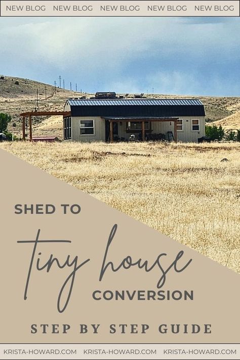 Discover the essential steps for DIY transforming a shed into a cozy tiny house. From planning to construction, our guide covers it all. Perfect for DIY enthusiasts dreaming of minimalist living. Click to start your shed-to-tiny-house project! -- #ShedToTinyHouse #DIYHome #TinyHouseLiving #HomeTransformation #DIYProjects #TinyHouseMovement #MinimalistLiving #HomeRenovation #TinyHouseInspiration #HomeImprovement Garden Shed Tiny House, Tiny House Out Of Storage Shed, Sheds Turned Into Homes Tiny Houses, Free Tiny House Plans, Shed Turned House, Shed To House Conversion Interiors, Shed To Tiny House Floor Plans, Tiny Home Sheds, Diy Tiny House Under $5000