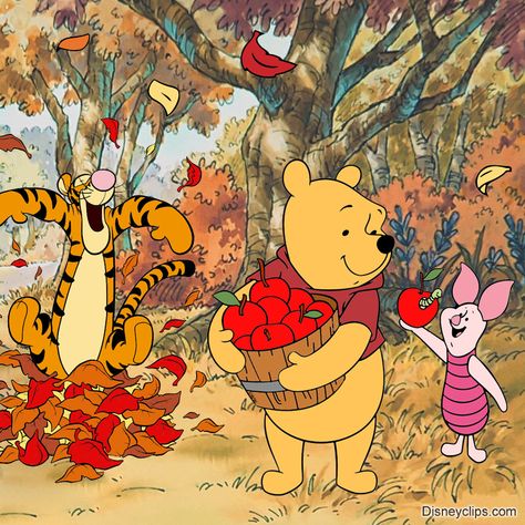 Autumn Winnie The Pooh, Fall Winnie The Pooh Wallpaper, Winnie The Pooh Autumn Wallpaper, Winnie The Pooh Vintage Illustration, Winnie The Pooh Fall Wallpaper, Tigger Pictures, Winnie The Pooh Autumn, Fall Winnie The Pooh, Winnie The Pooh Fall