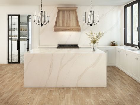 Best Kitchen Design, White Wall Tiles, Custom Countertops, Quartz Kitchen Countertops, Quartz Slab, Floor And Decor, Quartz Kitchen, White Quartz Countertop, White Countertops