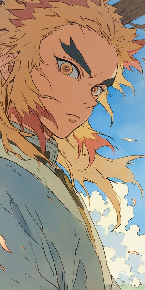 Rengoku Aesthetic, Wallpaper Cartoon, Aesthetic Phone Wallpaper, Manga Wallpaper, Sans Cute, Background Aesthetic, Aesthetic Phone, Manga Boy, Cute Wallpaper Backgrounds