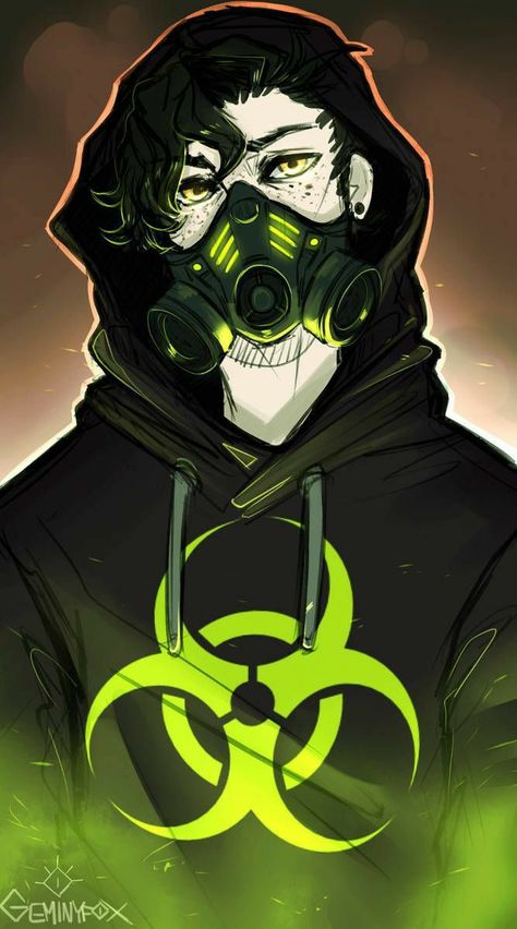 Gas Mask, Mask, Anime