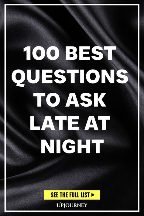 100 Best Questions to Ask Late at Night Things To Discuss With Your Partner, Questions To Ask In The Talking Stage, Late Night Questions To Ask, Late Night Conversations Topics, Late Night Questions, Late Night Talks Questions, Talking Stage Questions, Things To Talk About With Friends, Deep Talk Questions