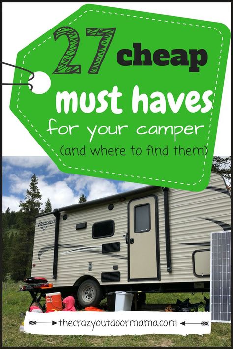 Great list of what you need for your camper and why you should buy it used instead of new! There's a printable list too! Camping is easy if yo have all the right gear - this will really help your family enjoy the summer outdoors! #camping #camper #outdoorliving Camping Tips And Tricks Campers, Travel Trailer Essentials List, New Trailer Essentials, Camper Essentials Travel Trailers, Camping In Rv, How To Stock Your Camper, Stocking A Camper For The First Time, Camper Must Haves Camping Accessories, Travel Trailer Essentials