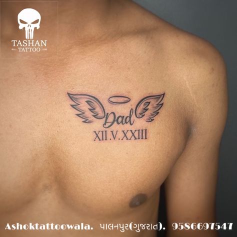 Tattoo Ideas For Men Remembrance, Tattoos For Fathers Who Passed, Small Tattoos About Losing A Loved One, Memorial Leg Tattoos For Men, Tattoo For My Father, Tattoo Ideas For Grandpa Who Passed, Tattoos For Passed Loved Ones For Men, Memorial Tattoos For Men Grandpa, Dad Memory Tattoos