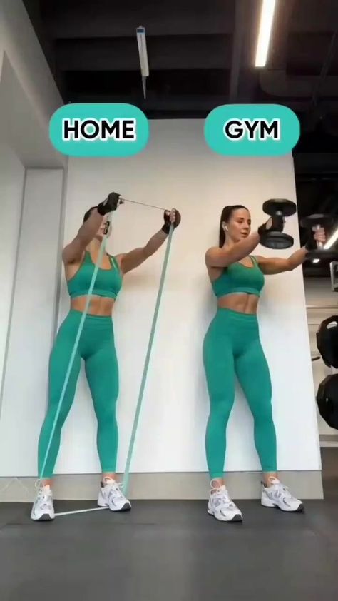 Full Body Hiit Workout, Trening Fitness, Resistance Band Workout, Full Body Gym Workout, Workout Without Gym, Bodyweight Workout Beginner, Trening Abs, Gym Workout Videos, Trening Pilates