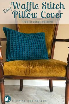 Crochet Bed Pillow Cover, Crochet Cushion Covers, Modern Haken, Crochet Pillow Patterns Free, Crochet Cushion Pattern, Cushion Cover Pattern, Pillow Covers Pattern, Pillow Patterns, Crochet Cushion