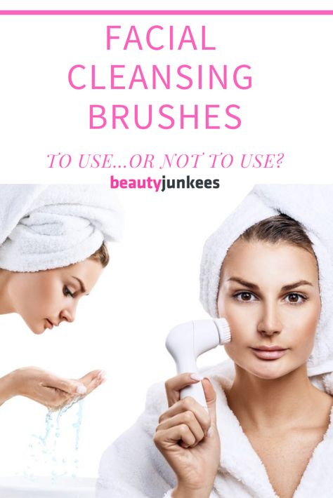 To use or not to use facial cleansing brushes? In this article, we are going to explore the facial cleansing brush. You will learn exactly what the device is and does, what skin types it is ideal for, and what the benefits of using the brush may be. #BeautyJunkees #FacialCleansingBrushes #HealthySkin #GlowingSkin Cleansing Brush How To Use, Face Cleaning Routine, Electric Face Cleansing Brush, Best Facial Cleansing Brush, Face Cleanser Brush, Face Cleaning Brush, Facial Brush Cleanser, Face Wash Brush, Facial Cleaning Brush