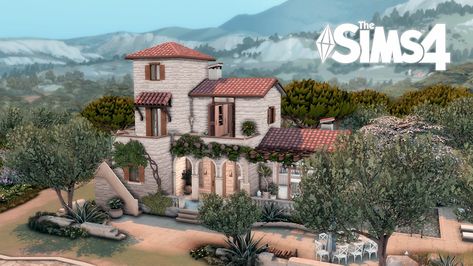 Tartosa house, Tartosa world, Sims 4 game, Mediterranean house, Italian house, Stone house Traditional Mediterranean House, Greek Homes, Sims 4 Houses Layout, Sims Memes, Sims 4 House, Mediterranean Mansion, Sims 4 Speed Build, Mediterranean House Plans, Mediterranean House