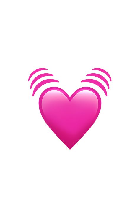 The 💓 Beating Heart emoji appears as a red heart with a small pink or white line in the center, indicating a pulsing or beating motion. The heart is typically depicted as a solid shape with a smooth, curved outline, and may be surrounded by a white or transparent border. The overall appearance of the emoji is simple and straightforward, with a clear and recognizable symbol of love and emotion. Iphone Heart Emoji, Emot Iphone, Apple Emoji, Iphone Png, Phone Emoji, Emojis Iphone, Emoji Copy, Apple Emojis, Emoji Dictionary