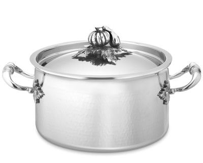 Ruffoni 'Opus Prima' hammered stainless steel soup pot, lid with pumpkin and squash knob, 3-1/2 quarts, Williams-Sonoma How To Make Chili, Stock Pots, Copper Pans, Copper Cookware, Electric Cooktop, Stainless Steel Cookware, Gourmet Kitchen, Gourmet Kitchens, Food Choices