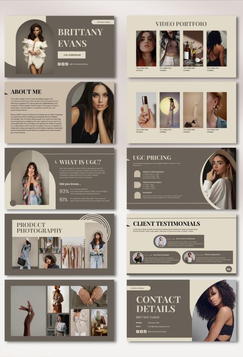 UGC templates for your portfolio, Canva website, media kit and rate card. #UGC #templates #portfolio #Canva #website #mediakit . #Ugc_Portfolio_Template_Canva #Ugc_Pricelist #Ugc_Portfolio_Website #Ugc_Content_Portfolio Professional Portfolio Ideas, Ugc Portfolio Template Canva, Portfolio About Me Page Design, Ugc Pricelist, Digital Portfolio Ideas, Ugc Portfolio Website, Ugc Content Portfolio, Ugc Creator Portfolio Example, Portfolio Graphic Designers Inspiration