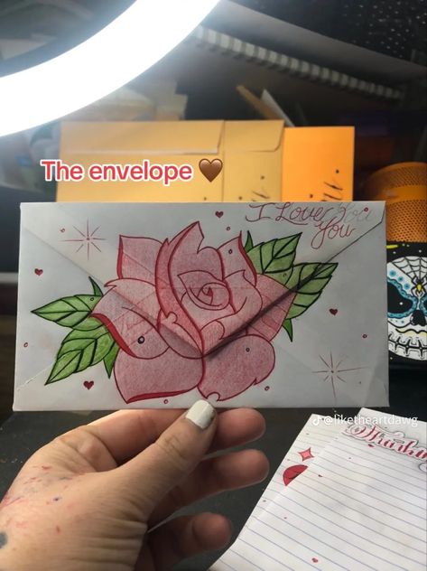 Love Letter Inspo To Boyfriend, Love Letters Ideas Diy, Ui̇ci̇deboy Drawing, Origami Love Letter, Love Letter Decoration Ideas, Drawings For Love Letters, Bf Drawing Ideas, Chicano Valentine Art, Valentines Painting For Boyfriend