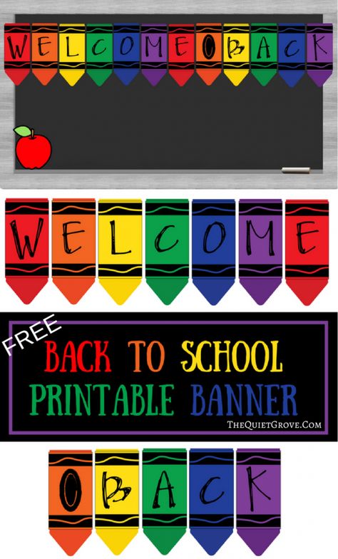 Crayon Themed Classroom, Essentials Clothing, Preschool Bulletin, Welcome To School, Diy School, Preschool Bulletin Boards, Back To School Bulletin Boards, Back To School Party, Organization Apps