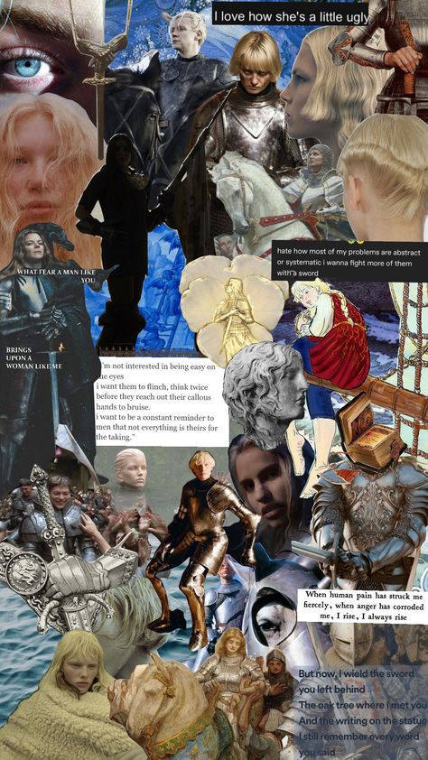 BRIANNE OF TARTH THE WARRIOR MAID!!!! Brianne Of Tarth, Thistleclaw Warriors, The Warrior, Being Ugly, Anger, Bring It On, Human