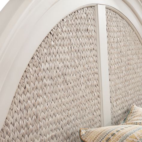 Roanoke Dove White Woven Seagrass Headboard by Greyson Living - Bed Bath & Beyond - 33396072 Seagrass Headboard, Headboard Inspiration, Headboard Wood, Dove White, Crown Moldings, Coastal Casual, Winter Furniture, Box Spring Bed, White Headboard