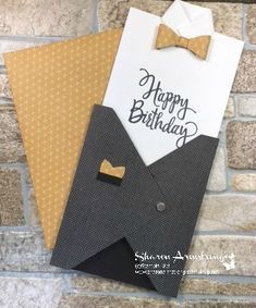 Birthday Card For Men, Card For Men, Mens Cards, Men's Cards, Envelope Punch Board, Masculine Birthday Cards, Bday Cards, Birthday Cards For Men, Fathers Day Crafts