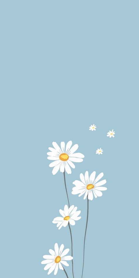 Spring Phone Wallpapers, Motivation Art, Cute Home Screen Wallpaper, Daisy Wallpaper, Floral Wallpaper Iphone, Style Wallpaper, Floral Wallpaper Phone, Simple Phone Wallpapers, Cute Flower Wallpapers